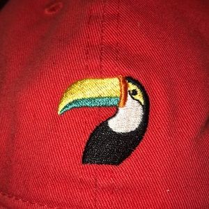 Animal red orange adjustable hat